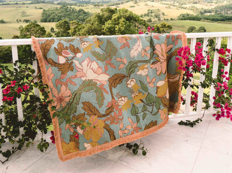 Flora Throw Regular | Apricot