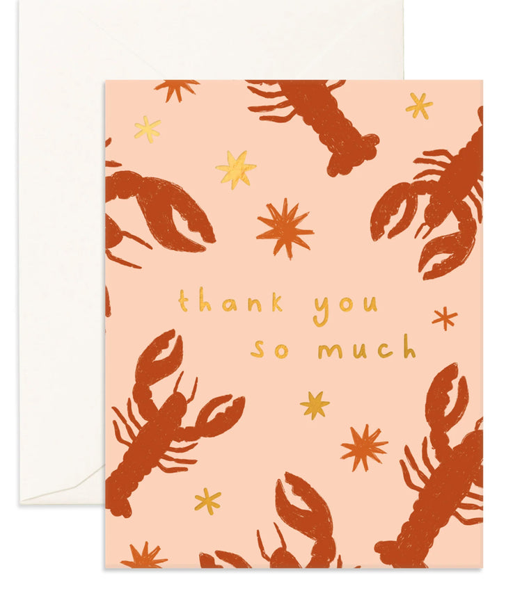 Thankyou lobsters | card