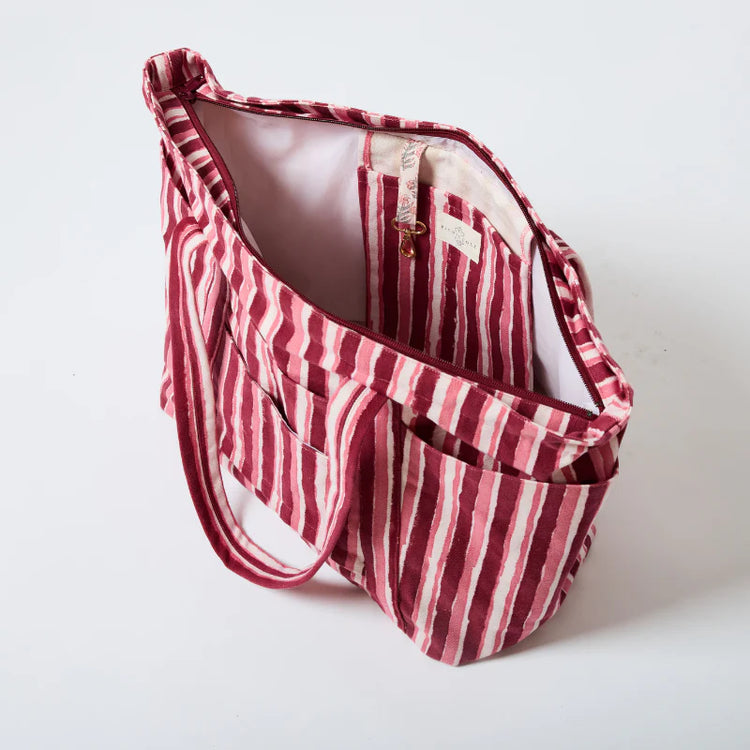 Billie Bag // Plum Stripe