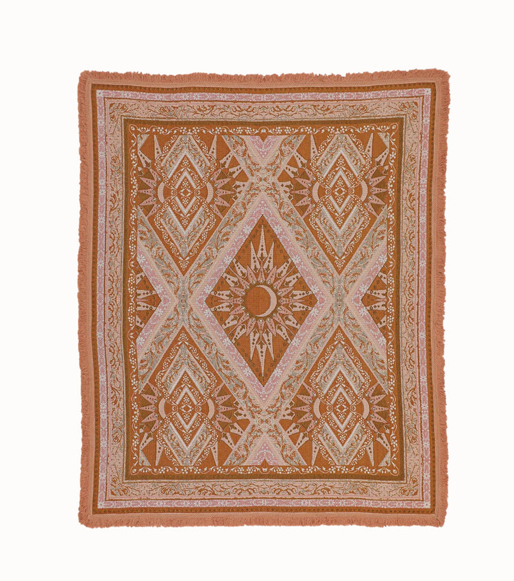 Moonrise Throw | Coral