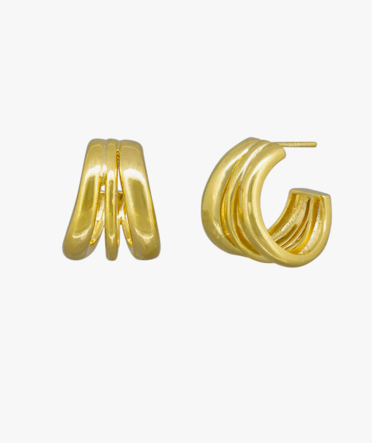 Ashy hoops | gold