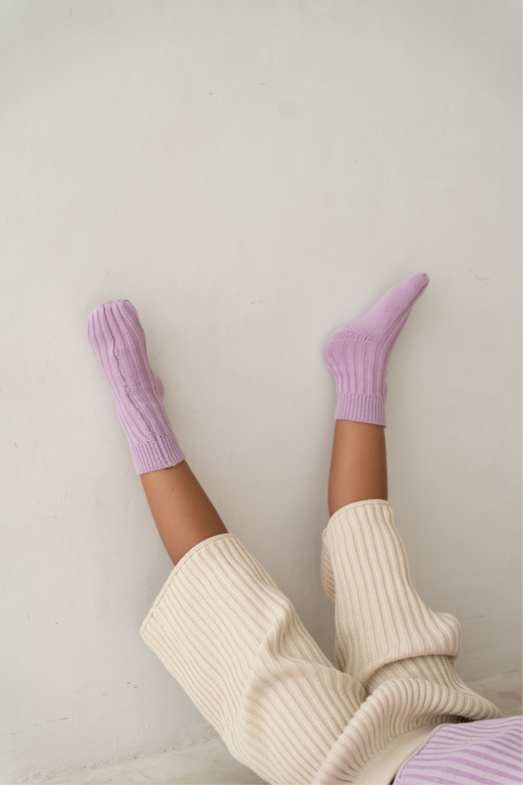 Knit Socks | Mauve