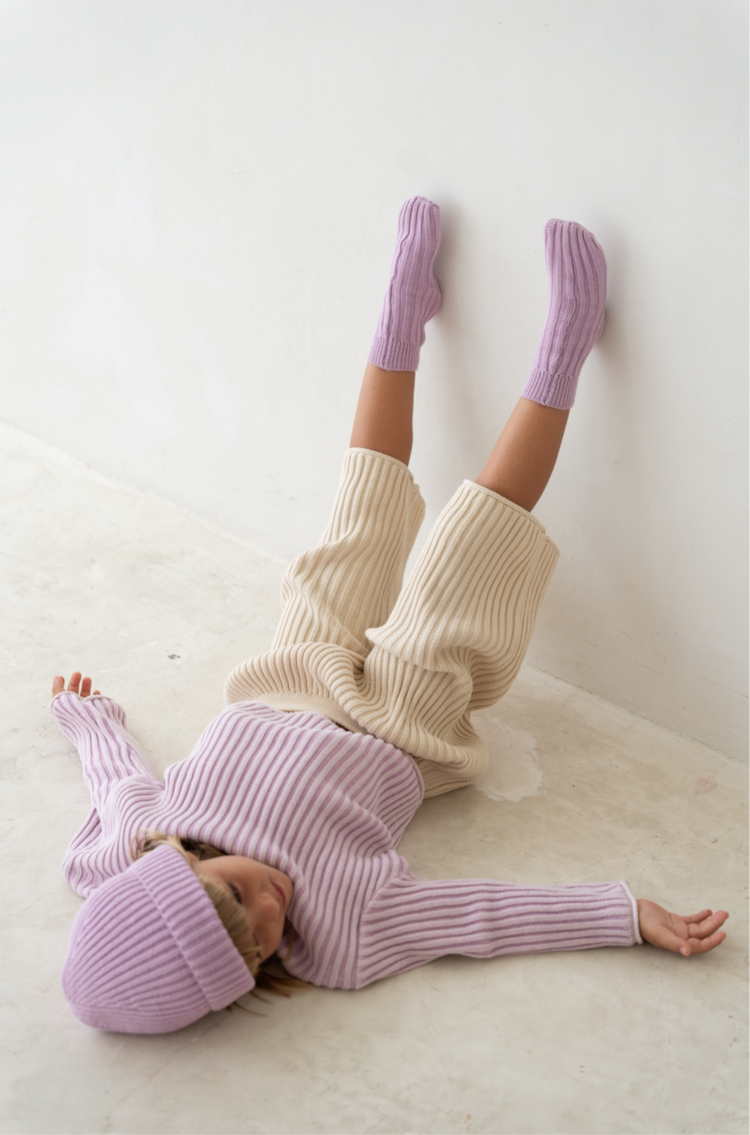 Knit Socks | Mauve