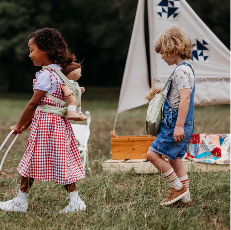 Dinkum Dolls | Quilted Carrier | Sage