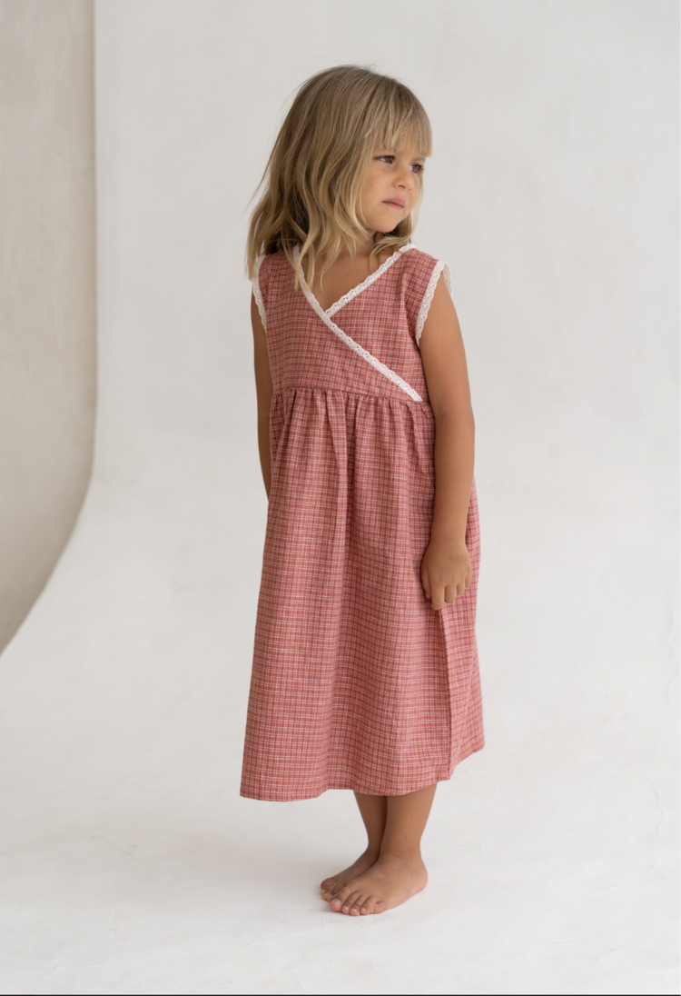 Eden Dress | Red Plaid