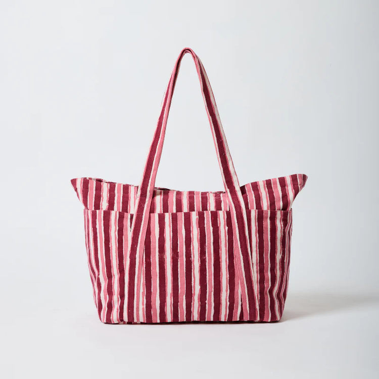 Billie Bag // Plum Stripe