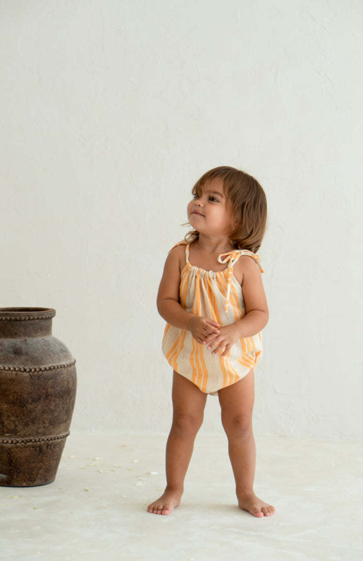 Lottie Romper | Sunburst Stripe