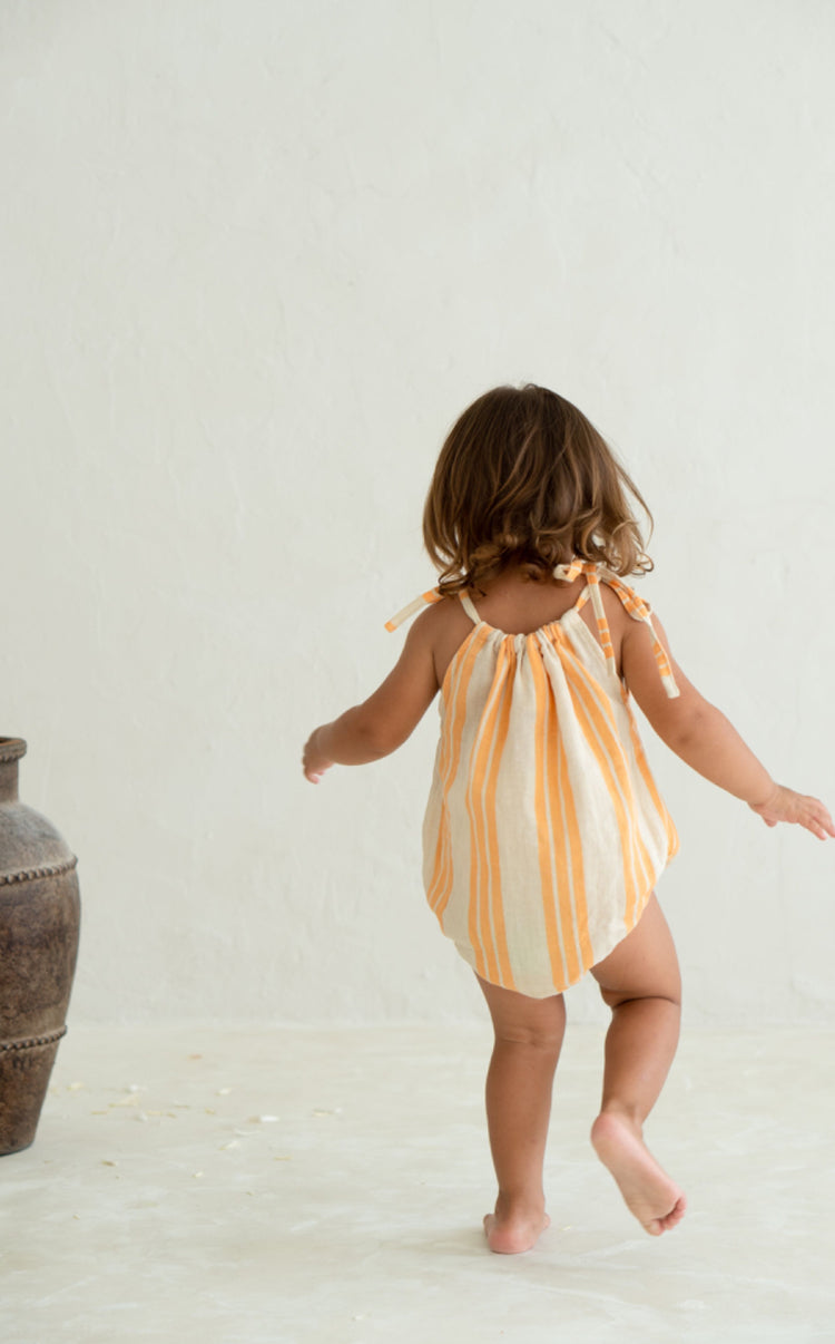Lottie Romper | Sunburst Stripe