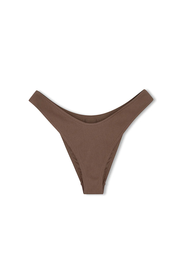 Rib Curve Brief | Chocolate