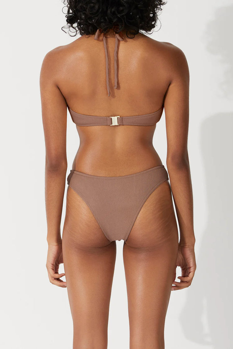 Rib Curve Brief | Chocolate