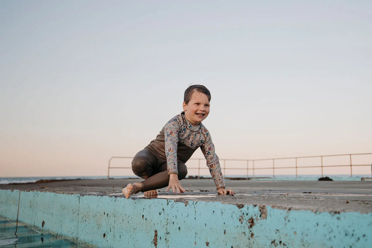 Kids Wetsuit Full Length Steamer- Reef