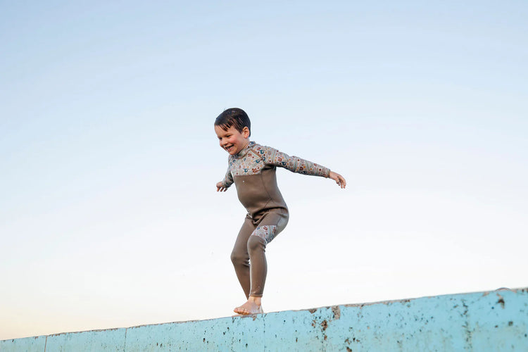 Kids Wetsuit Full Length Steamer- Reef