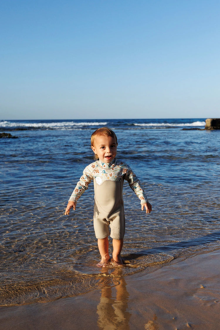 Kids Long Sleeve Springsuit- Reef