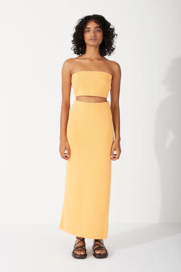MANDARIN ORGANIC COTTON BLEND KNIT BANDEAU
