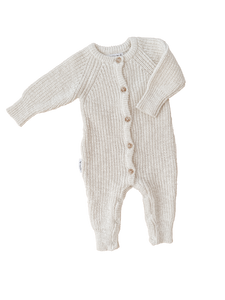 Classic Knit Romper | Coconut