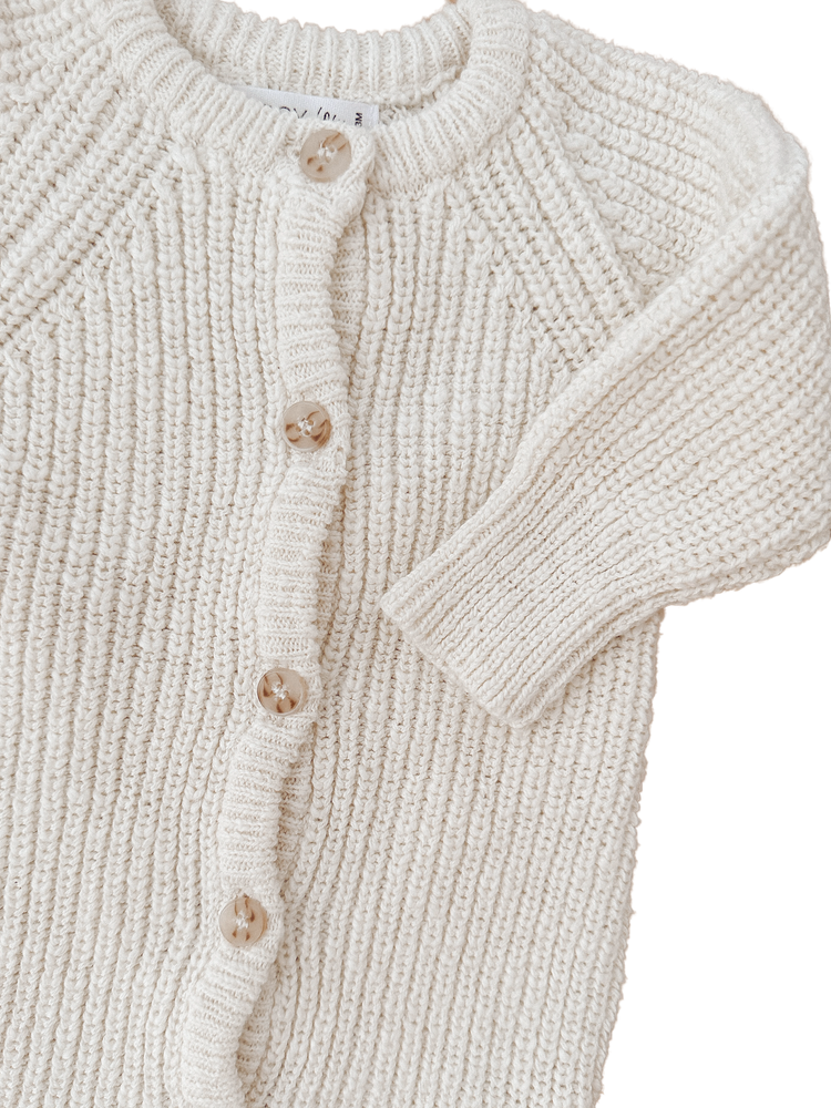 Classic Knit Romper | Coconut