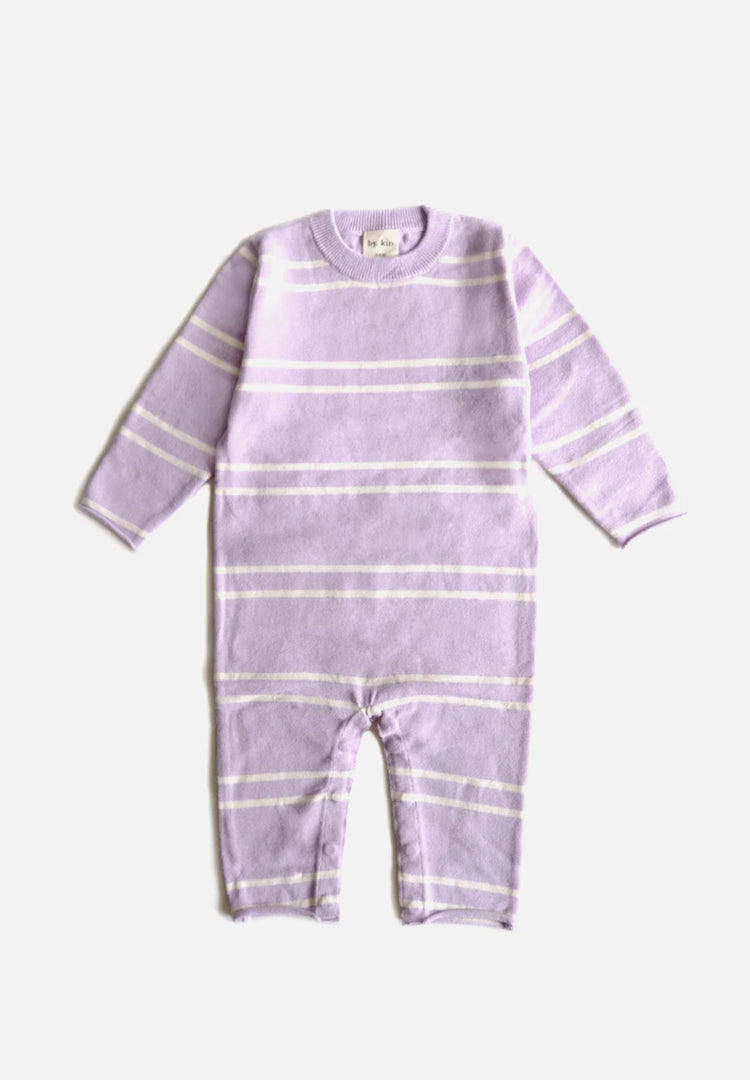Tallow Stripe Onesie | Lavender