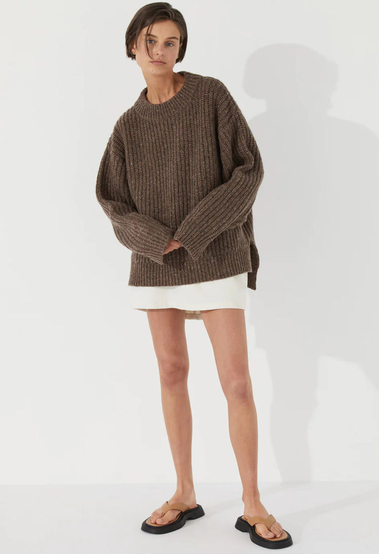 Knit Jumper | Chocolate Merino Blend