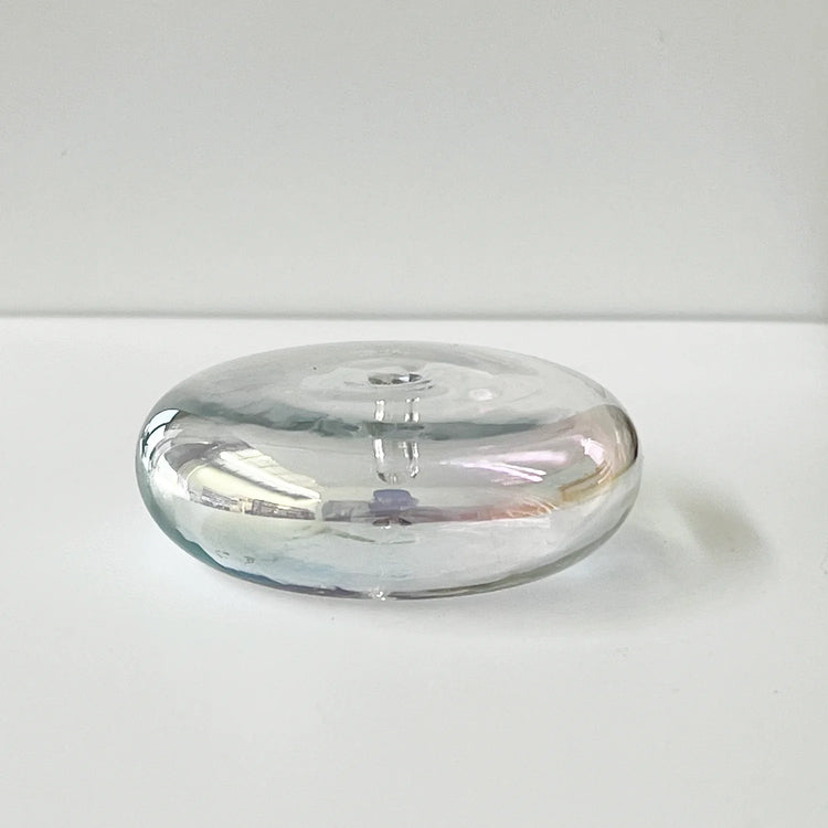 Gentle Habits Glass Incense Holder - Iridescent