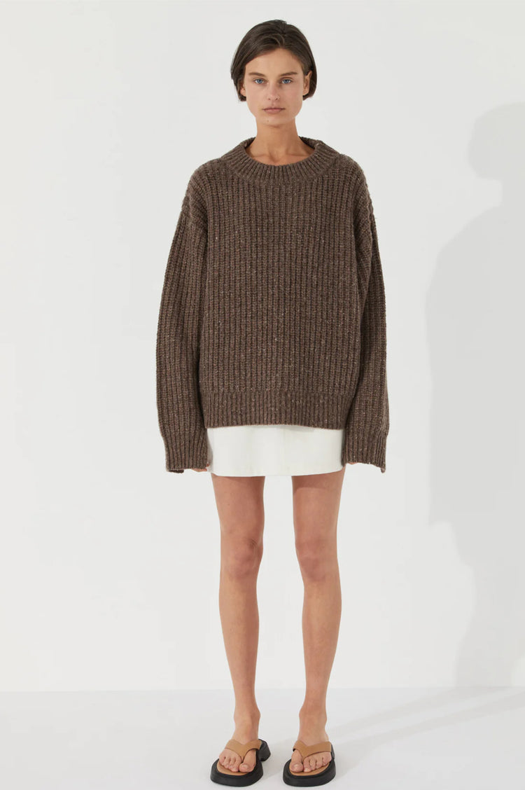 Knit Jumper | Chocolate Merino Blend