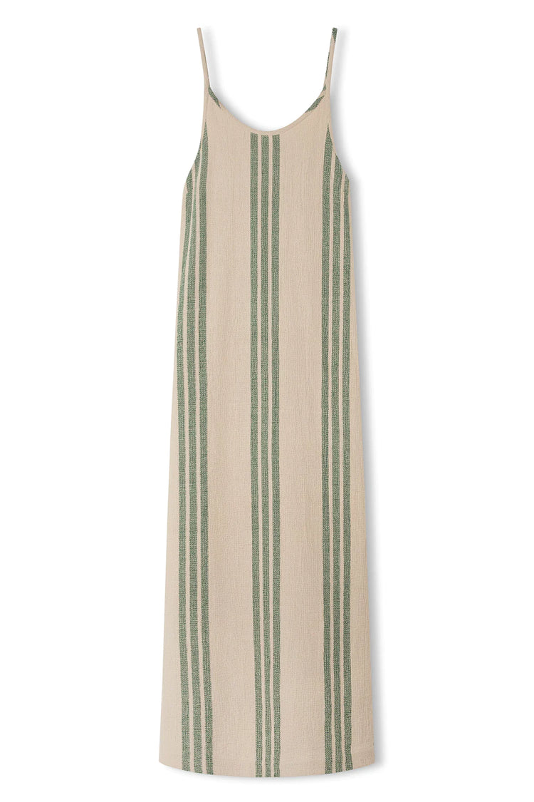 Organic Cotton Dress | Sand Stripe
