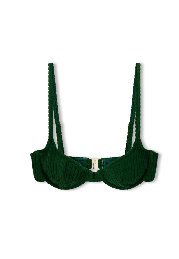 Towelling BalconetteBra Cup | Pine Cord