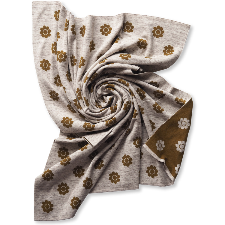 Pansy Baby Blanket - Mocha & Marle