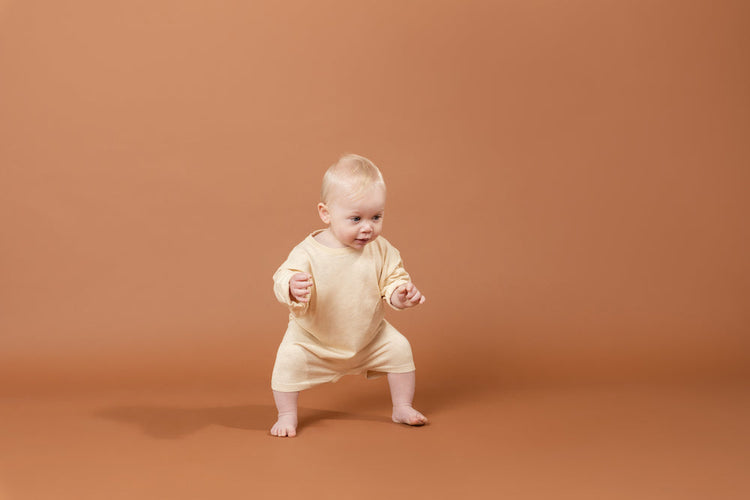 Hemp Oversized Playsuit - Lemonade