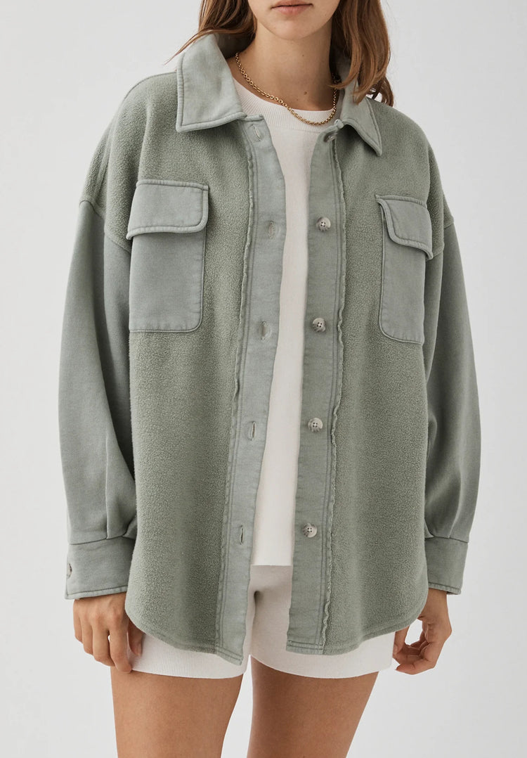 Bailey Shirt Jacket | Sage