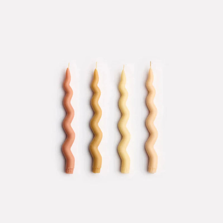 Wavy Taper Candle Set | Sunbake