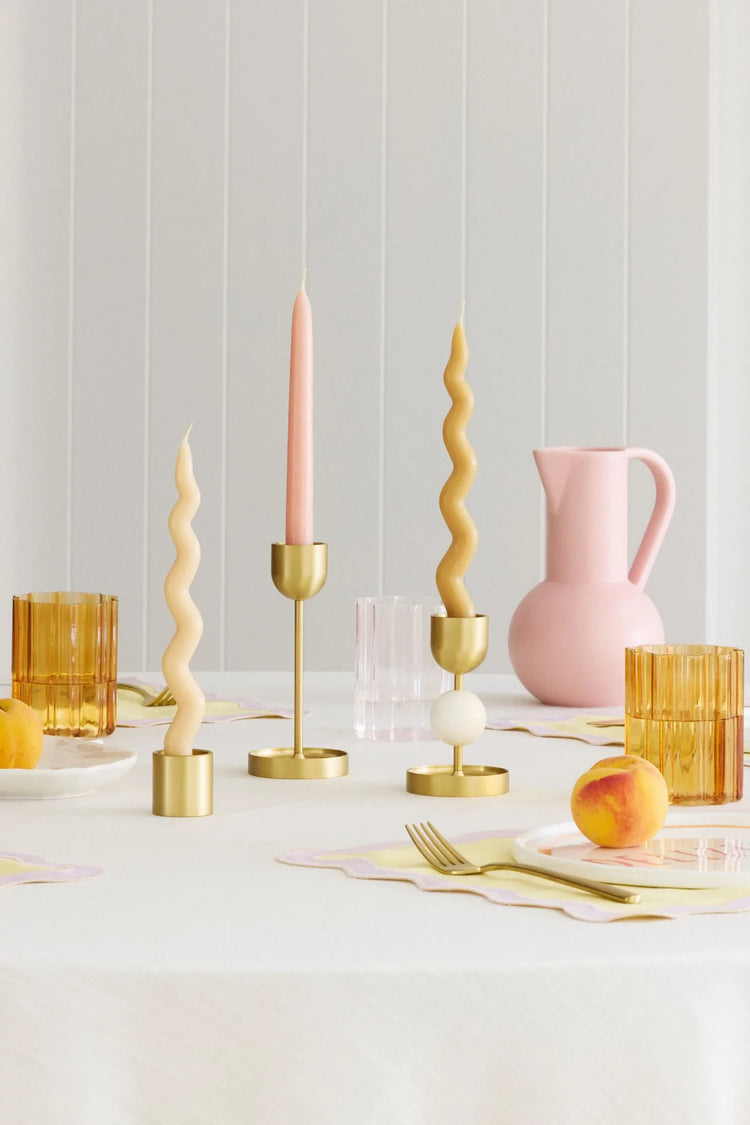 Twinkling Taper Candle Set | Orange Sherbet