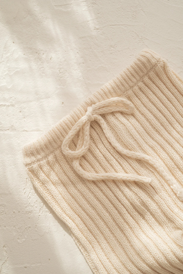 Ribbed Pant | Vanilla