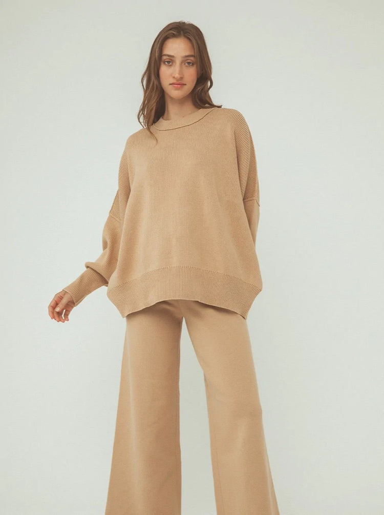 Harper Organic Knit Sweater | Honey