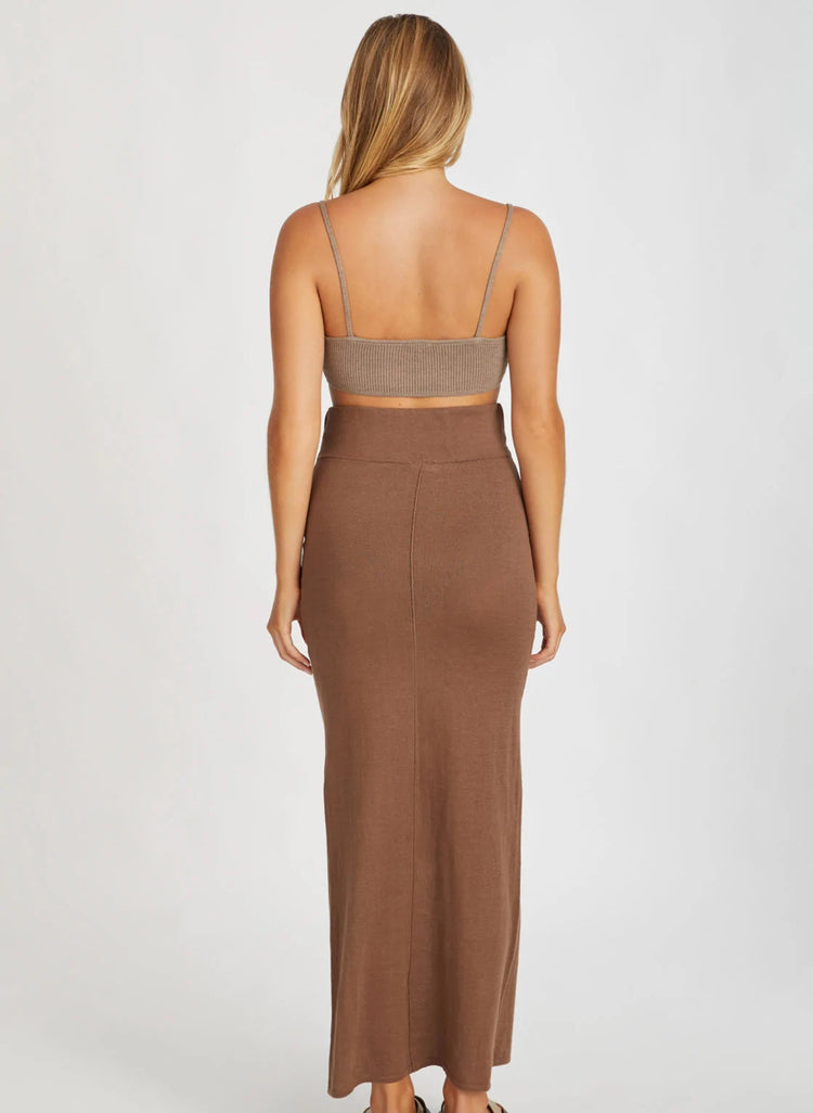 Knitted Bralette | Cocoa