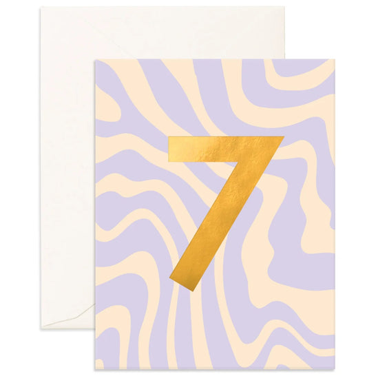 No. 7 Party Greeting Card