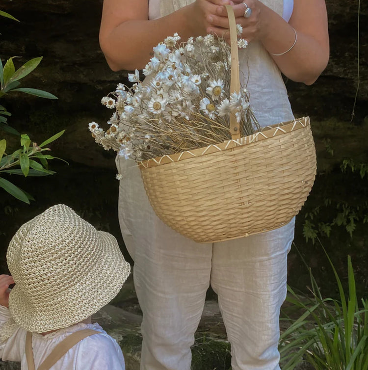 Nude Blossom Basket | Oval