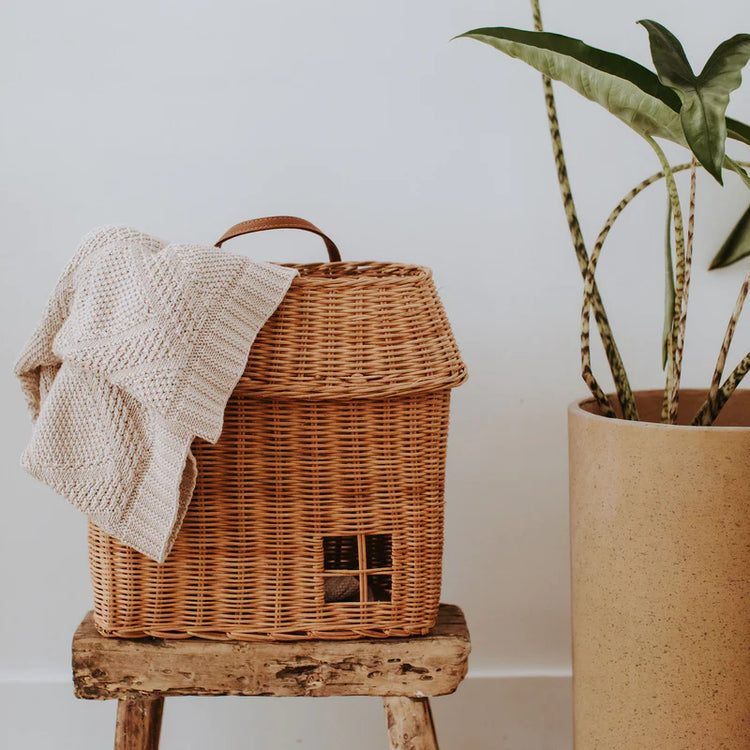 Rattan Hanging Hutch | Natural