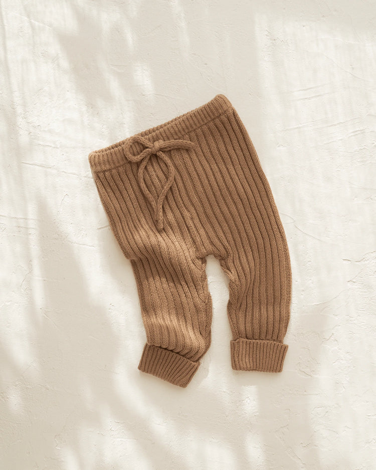 Ribbed Pant | Chocolate