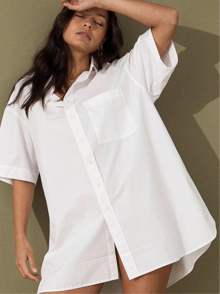 Drew Shirt Dress | Cloud