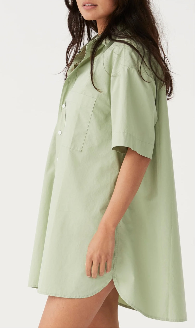 Drew Shirt Dress | Sage