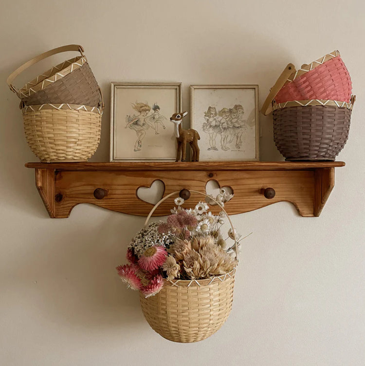 Light Grey Blossom Basket | Small
