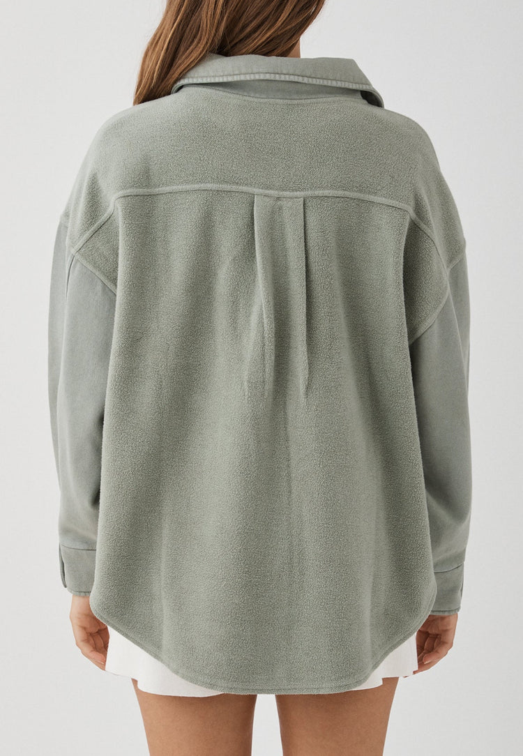 Bailey Shirt Jacket | Sage