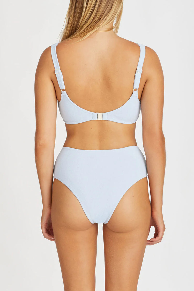 Cool Blue Towelling Bra Cup