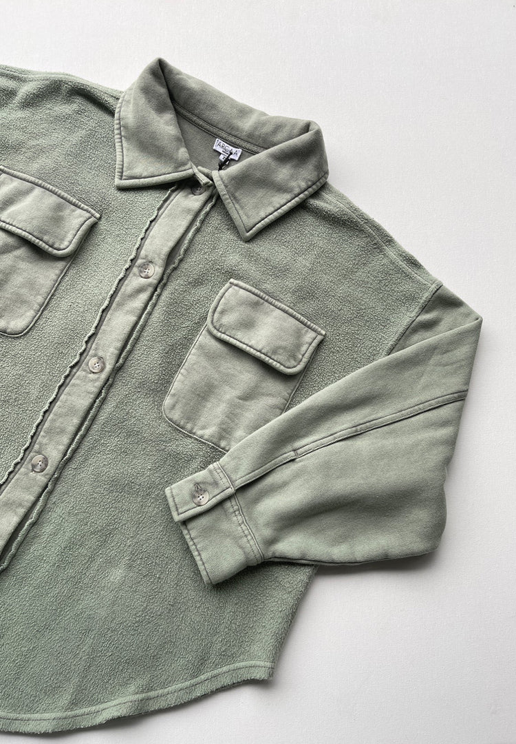 Bailey Shirt Jacket | Sage