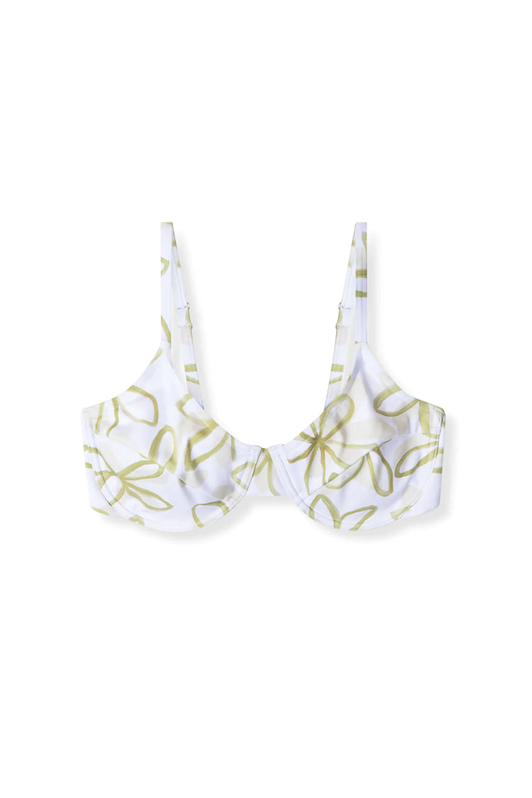 Olive Flower Bra Cup