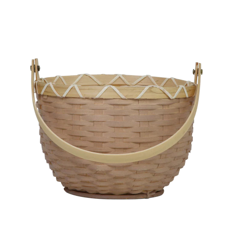 Light Grey Blossom Basket | Small