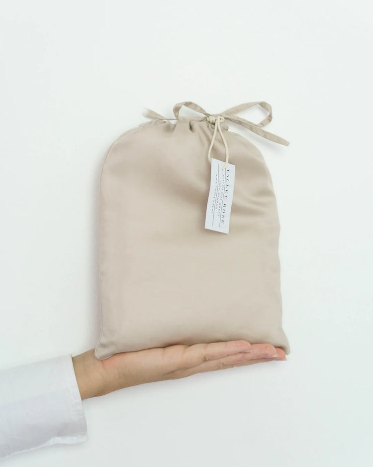 100% Bamboo Cot Sheet | Beige