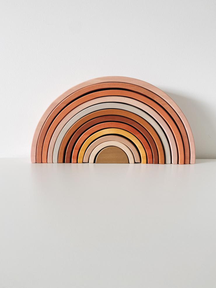 Peach Wooden Rainbow