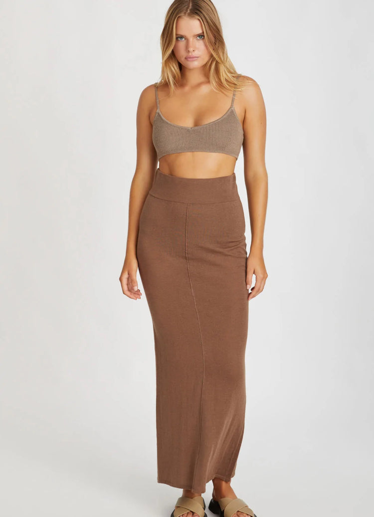 Knitted Bralette | Cocoa
