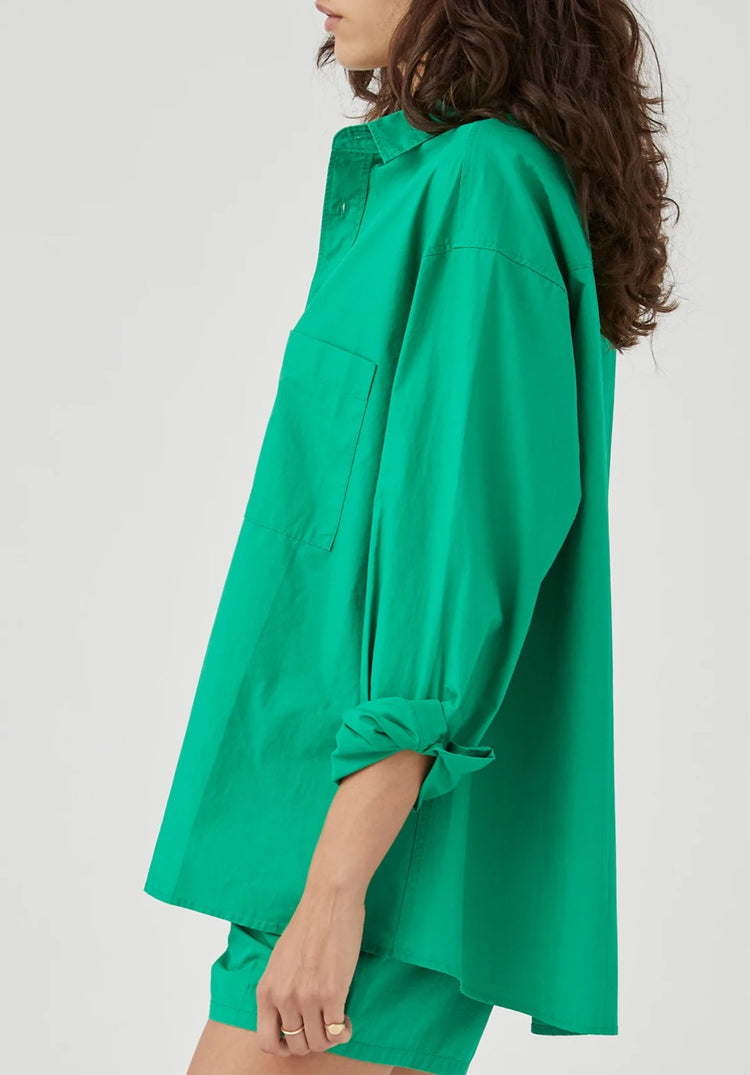Dylan Long Sleeve Shirt | Emerald